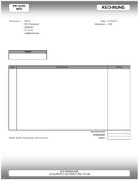 Rechnung fur Dienstleistungen